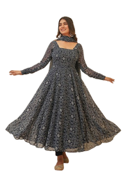 ng Urbane Retro Women Gown with dupatta