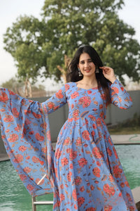 NG Classy Modern Women Gown with dupatta