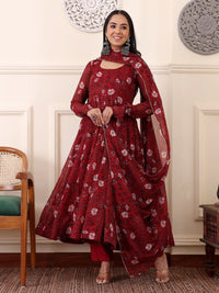 NG Stylish Glamorous Women Gowns with dupatta