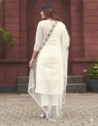 Women's Festive Wear Printed Straight Suit Set with Dupatta
