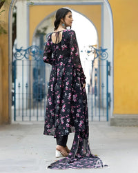 NG CREATION WOMENS PRINTED GOWN WITH DUPATTA