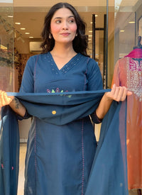 WOMENS BEAUTIFUL SLAWAR SUIT WITH PANT AND DUPATTA