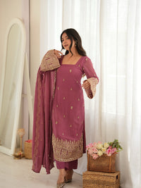 Heavy Work Georgette Kurti Pant with Dupatta 3-Piece Set for Women